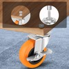 Caster Wheels, 3 Inch Casters Set of 8, Threaded Stem