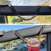 BESTAOO Roll Bar Grab Handles Paracord Grip Handle for Ford