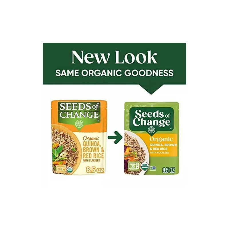 Seeds of Change Organic Quinoa Brown Red Rice with Flaxseed
