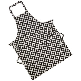 Nightwear Heaven 100% UK Made Chefs Check Aprons - 4 Colours Black