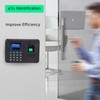 ASHATA Fingerprint Time Attendance Device, 2.4 Inch TFT LCD Screen