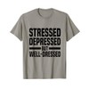 Anxiety Awareness Depression Therapy T-Shirt, gray