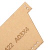 4Pcs Acrylic Template Card Holder DIY HandMade Leather Pattern Drawing
