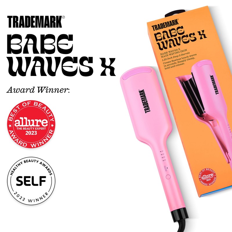 Trademark Beauty Hair Waver - Double Barrel Hair Crimper, Beach