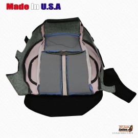 Us Auto Nation 832-790-4949 2010 - 2014 Ford Mustang GT Driver Passenger Genuine Leather Seat Cover Black - Driver Bottom