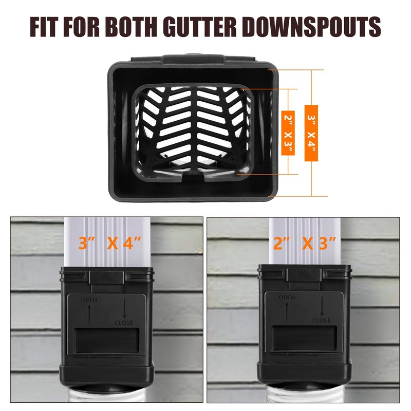 MARKBIT Downspout Filter, Downspout Leaf Filter, Gutter Downspout Guard, Downspout