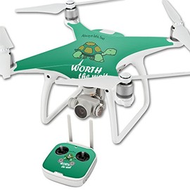 MightySkins Skin Compatible with DJI Phantom 4 Quadcopter Drone – Late Turtle | Protective, Durable, and Unique Vinyl Decal wrap Cover | Easy to Apply, Remove, and Change Styles | Made in The USA