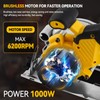 JOJOCY 5 Inch Brushless Cordless Circular Saw, 6200 RPM, 2