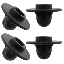 LUORNG 4PCS 14mm Tube Diameter Black Camping Chair Foot Cover Plastic Anti Sag Flying Saucer Foot Cover Camping Chair Foot Accessory for Outdoor Folding Chair