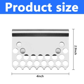 LFUTARI Food Mesh Screen Blocks,Stainless Steel Food Grease Gate Blocker from Falling into Tray,Griddle Grease Trap Accessories for Black Stone and Other Grills (1)