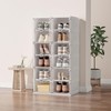 AntBox Portable Shoe Rack Organizer, Stackable Sneaker Organizer Cabinet with