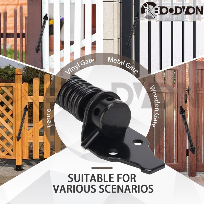 BOODVON 14" Gate Spring Self Closing Heavy Duty Door Springs