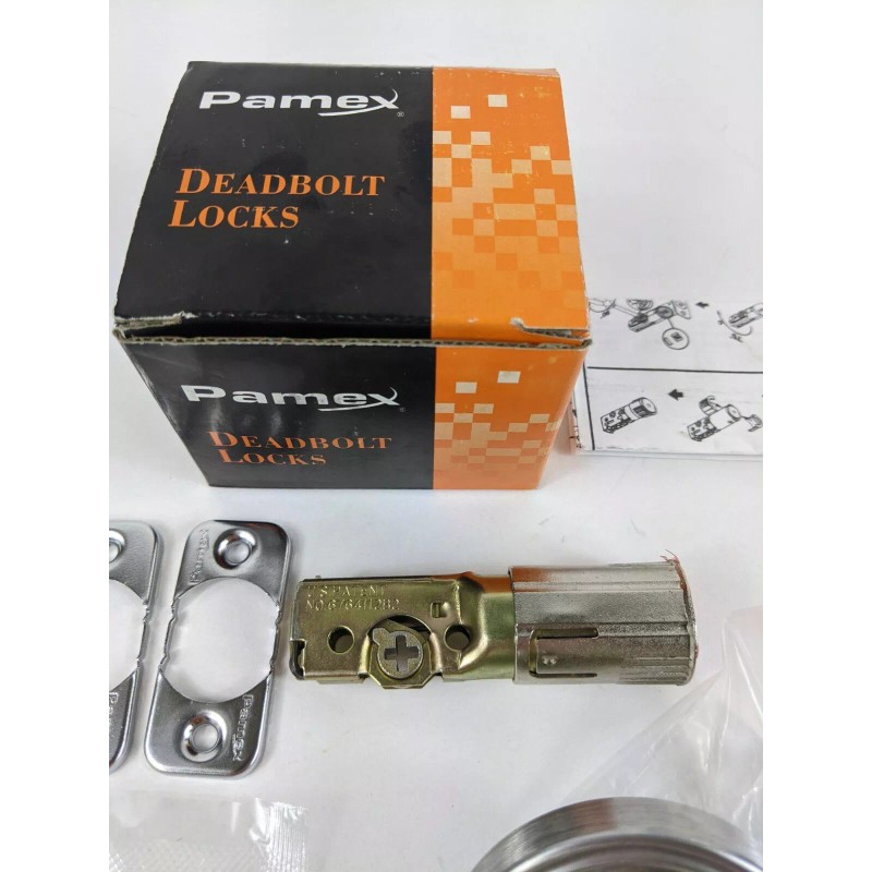 Pamex Interior Deadbolt Thumb Turn Satin Stainless Steel Keyless Security