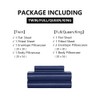 5Pc Silk Bedding Queen Set - Navy Blue Satin Sheets