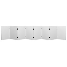 2 ft. Short Do It Yourself Canvas Folding Screen 8 Panel