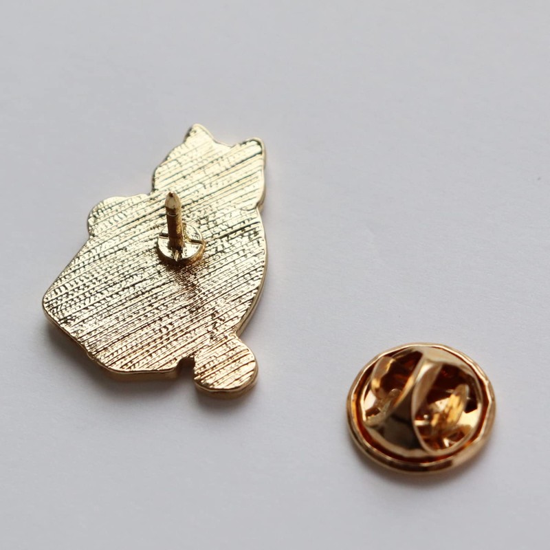 Cat and Bait Bag Pin Badge Cute Cat Pin Goods,