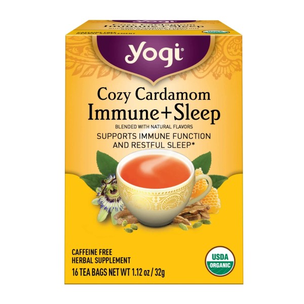 Yogi Teas Cozy Cardamom Immune and Sleep 16 Bags