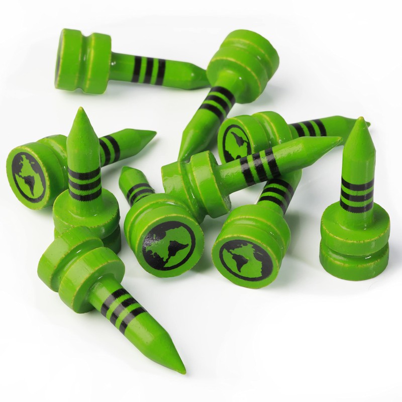 Green Swing Bamboo Golf Tees 25mm | Strong Sustainable Biodegradable