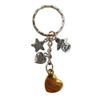 Love Heart Keyring Sister Angel Charm Pendant