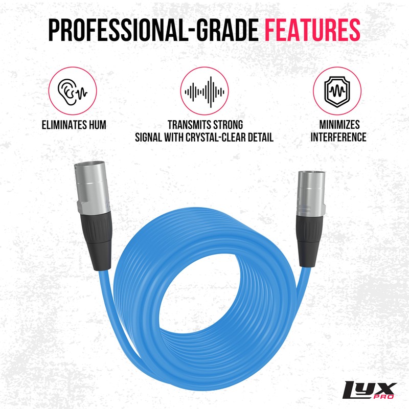 LyxPro 200 Feet Shielded CAT6 Ethercon Cable - Professional Audio
