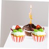 MAGICLULU 100pcs Stripes Paper Muffin Cups Baking Paper Cup for