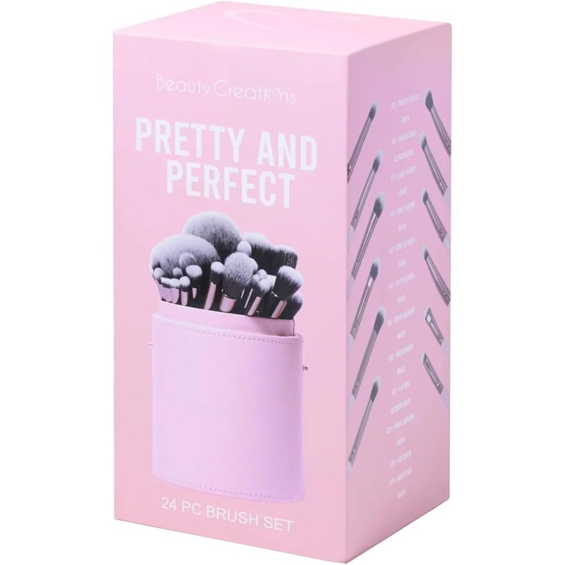 Beauty Creations Set De Brochas Pretty And Perfect 24 Piezas
