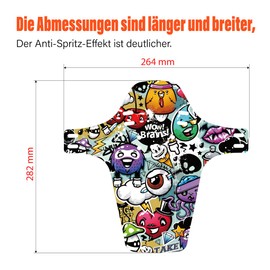 Chooee MTB Mudguard, Mountain Bike Mudguard Rear/Front, Bicycle Mudguard Fit 26/28/29 Inch