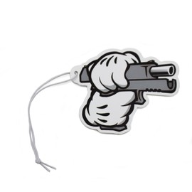 VmG-Store Set of 2 Air Freshener Air Freshener Tuning for Car Fragrance Dispenser Air Freshener Fragrance Funny Pendant Design (142 Mickey Gun)