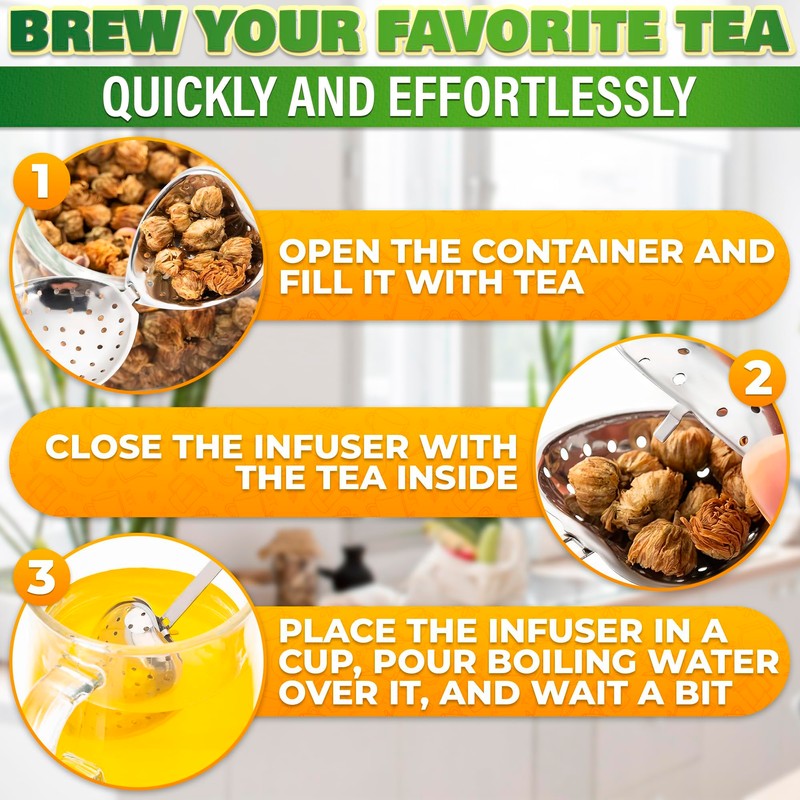 12Pcs Heart Shaped Tea Infuser, Tea Strainers for Loose Leaf