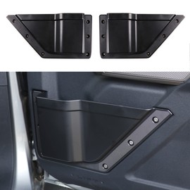 RERPRO Front Door Storage Pockets for Ford Bronco 2021 2022 2023 2024 2/4 Door Accessories Side Door Organizer Box Interior Expansion Accessory, Quality ABS, 1 Pair Black