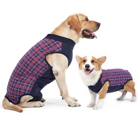Dog Onesie Breathable Surgical Abdominal Wounds Skin Protection Anti Leak Cones E-Collar Alternative After Surgery