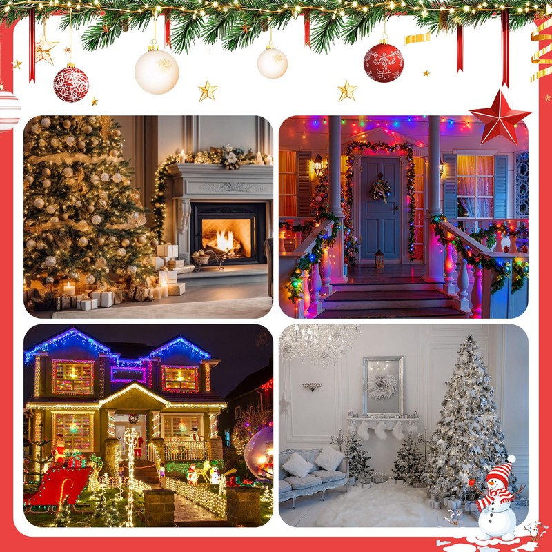 HappyAlley Slow Twinkle Christmas Light, 100 LED 35Ft Twinkle String