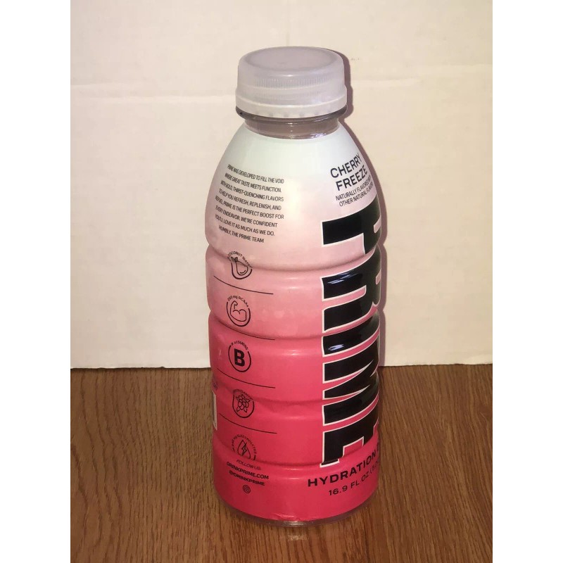 PRIME Hydration Drink CHERRY FREEZE Limited Color Change Label 16.9oz
