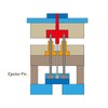 sourcing map 5 x straight ejector pins 6 mm (15/64