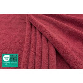 American Soft Linen Oversized Bath Sheet 40x80 Extra Large for Bathroom, 600 GSM 100% Cotton Turkish Jumbo Bathsheet Towels for Adults Bordeaux Red Bath Sheet