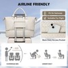 Duffle Bags for women,50L Quilted Travel Weekender Bag with Shoe