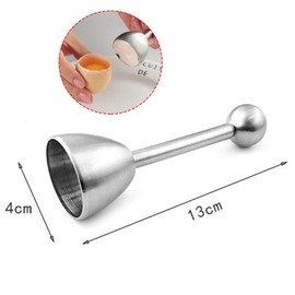 Stainless Steel Egg Shell Opener and Egg Peeler, Stainless Steel Egg Topper and Boiled Egg Peeler