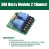 DIANN 2pcs 12V 30A 2-Channel Relay Module High Low Level