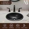 Monarch Abode Bathroom Sink – 17-Inch Oval Drop In Bathroom