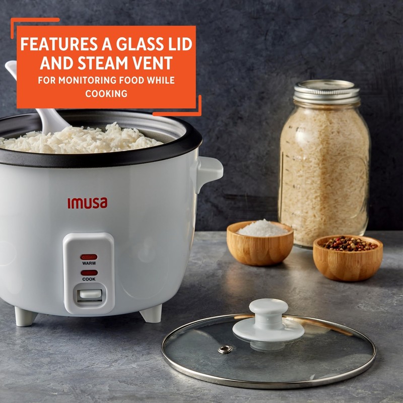 IMUSA Electric Rice Cooker 16 Cup Cooked 8 Cup Uncooked