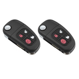 ACROPIX 315 MHZ Key Fob Keyless Entry Remote Fit for Jaguar S-Type XJ8 X-Type 2002-2008 NHVWB1U241 - Pack of 2 Black