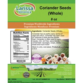 Coriander Seeds (Whole) (8 oz, ZIN: 528384) - 3 Pack