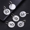JYTDBCS Stainless Steel Key Tags with Ring 10 pcs, 23mm