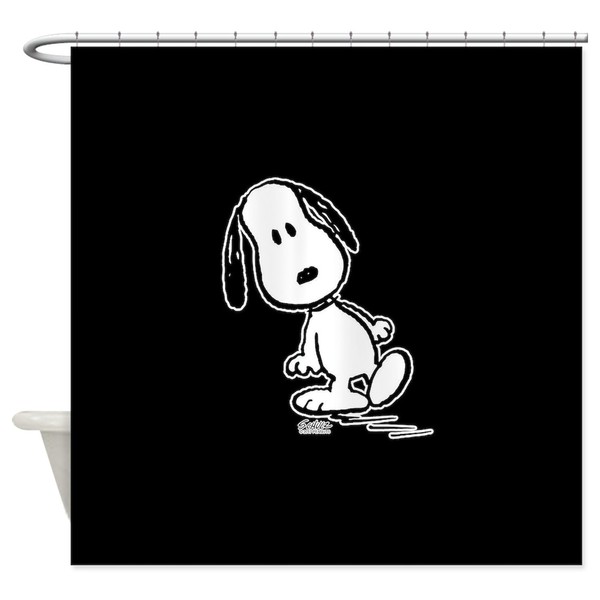 CafePress Peanuts Snoopy Decorative Fabric Shower Curtain