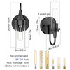 Aipsun Black Wall Sconces Set of Two, Sconces Wall Lighting