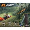 Foxelli Hammock Straps XL - 20FT Long Combined, Heavy Duty