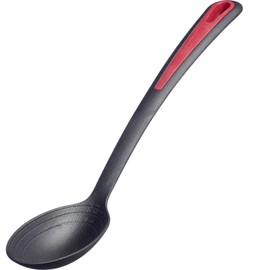 Westmark Vegetable Spoon, Extra Deep Spoon Head with Internal Scale: 15, 30 and 45 ml, Plastic, Gallant, Black/Red, 29612270