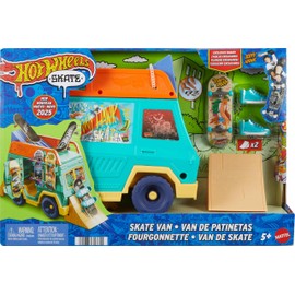 Hot Wheels Skate Fingerboard Playset, Skate Van Designed in Collaboration with Tony Hawk, with Exclusive Fingerboard & Pair Removable Skate Shoes