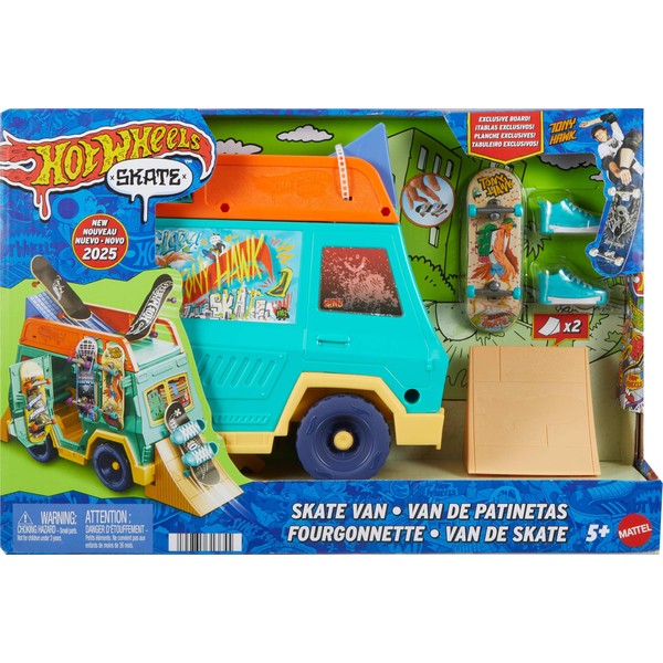 Hot Wheels Skate Fingerboard Playset, Skate Van Designed in Collaboration