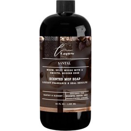 Lapew Santal Scented Mop Soap Concentrate 36 oz | Premium Fragranced Floor Cleaner | Streak-Free | Hard Floor Cleaning Solution | Eco Friendly | Made in USA
